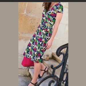 Boden Summer Floral Wrap dress